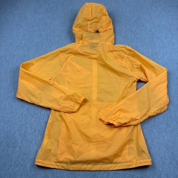REI Co-Op Jacket Womens XS Orange‎ Flash Windbreaker Hooded Hiking Outdoors - Picture 10 of 11
